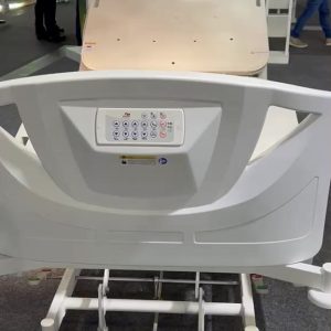 Vídeo da cama hospitalar elétrica Med Light vista de frente, com o painel de comando